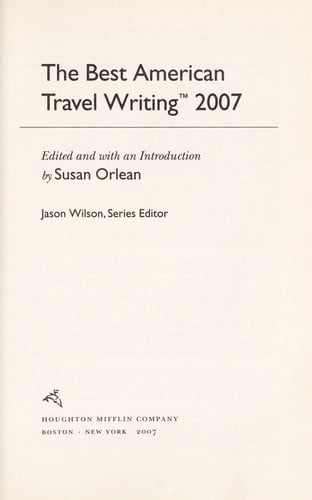 The best American travel writing 2007