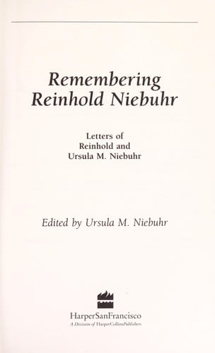 Remembering Reinhold Niebuhr