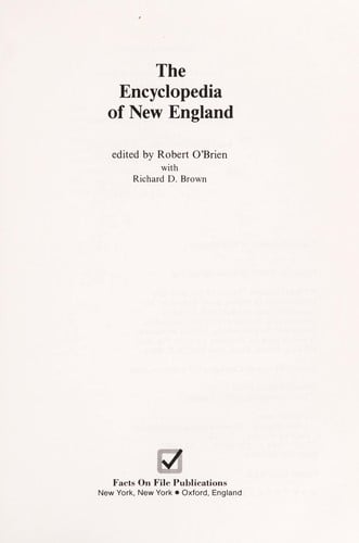 The Encyclopedia of New England