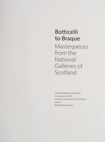 Botticelli to Braque