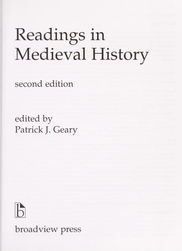 Readings in medieval history