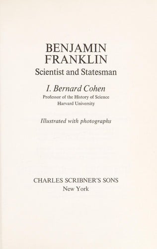 Benjamin Franklin, scientist and statesman