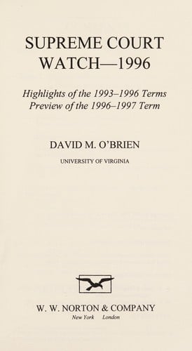 Supreme Court Watch 1996