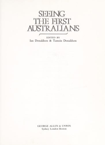 Seeing the first Australians