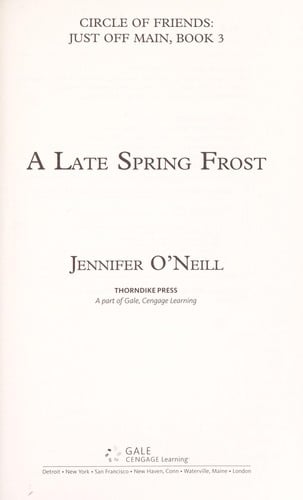 A late spring frost