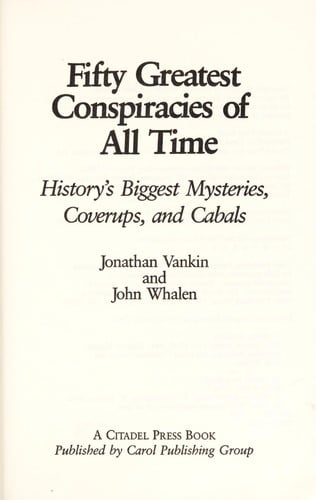 50 greatest conspiracies of all time