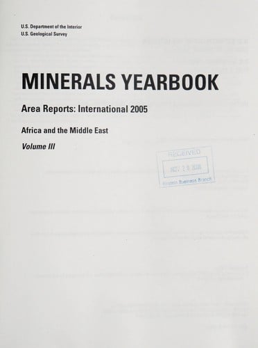 Minerals Yearbook 2005 Area Report
