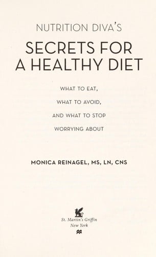 Nutrition diva's secrets for a healthy diet