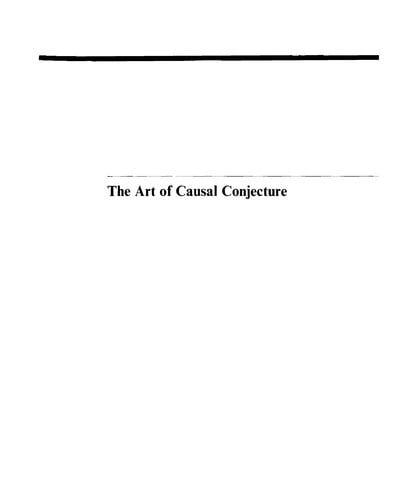 The art of causal conjecture