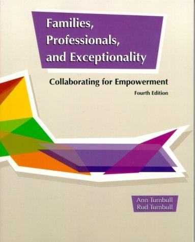 Families, professionals, and exceptionality