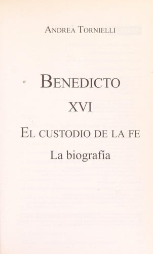 Benedicto XVI
