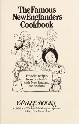 The Famous New Englanders cookbook