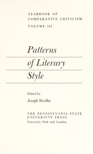 Patterns of literary style