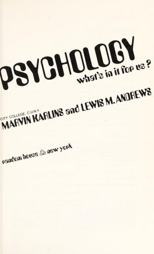 Psychology: what's in it for us?