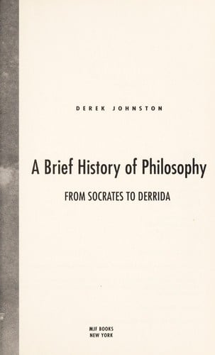 A brief history of philosophy