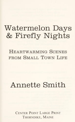 Watermelon days & Firefly nights