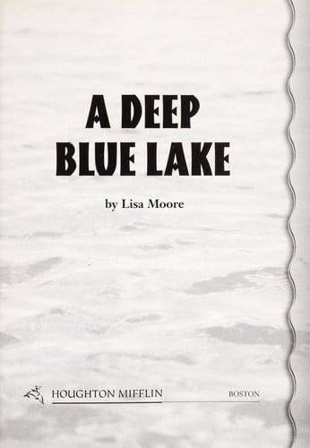 A deep blue lake