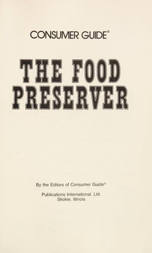 The food preserver