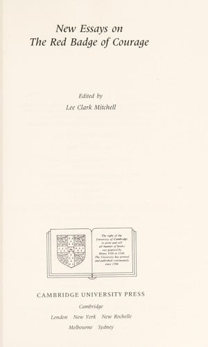 New essays on The red badge of courage