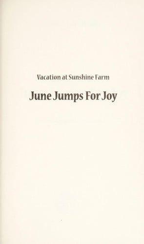 June jumps for joy