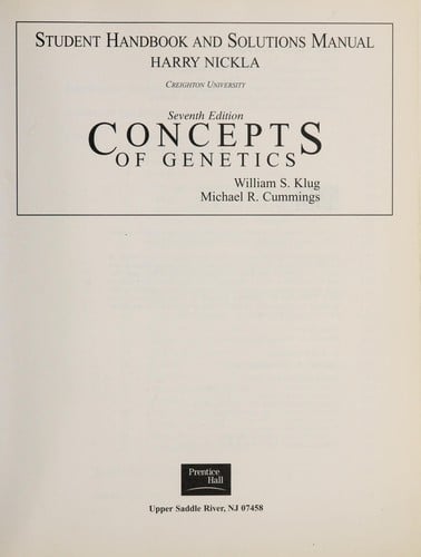 Student handbook and solutions manual