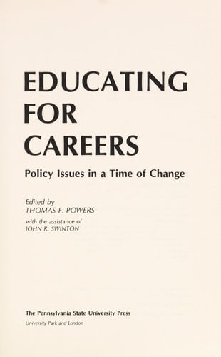 Educating for careers