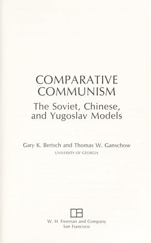 Comparative communism