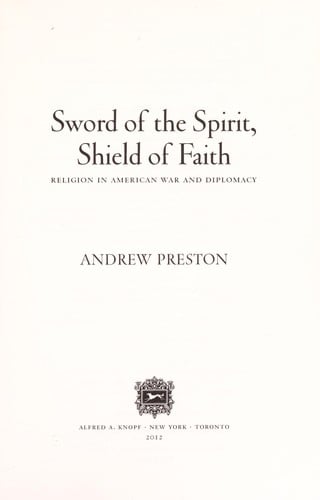 Sword of the spirit, shield of faith