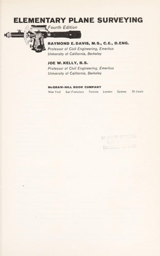 Elementary plane surveying