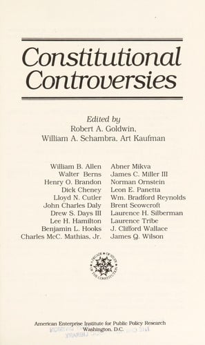 Constitutional controversies