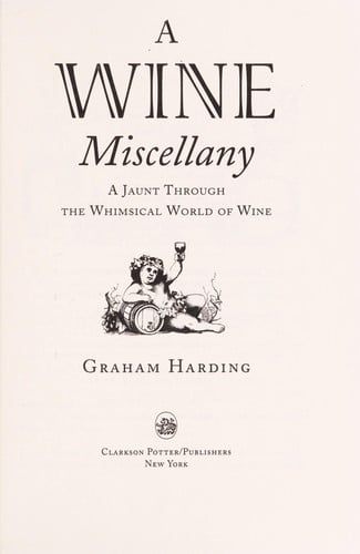 A wine miscellany