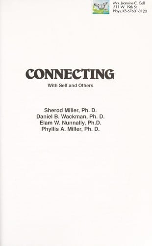 Connecting, with self and others