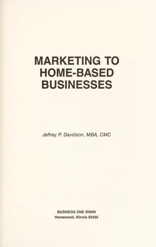 Marketing to home-based businesses