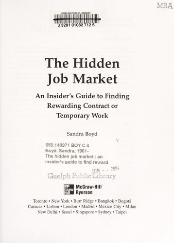 The hidden job market