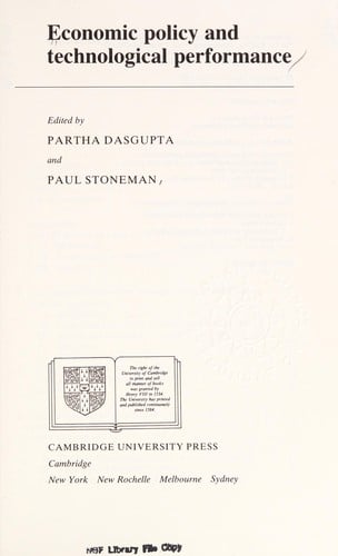 Economic policy and technological performance