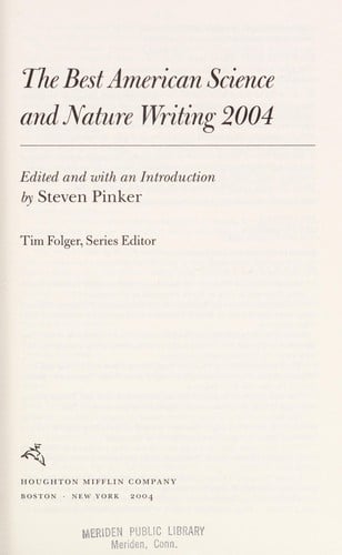The best American science and nature writing 2004