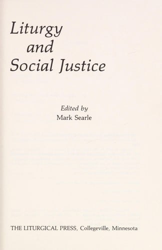 Liturgy and social justice