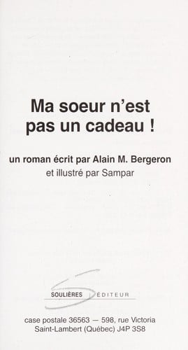 Ma sœur n'est pas un cadeau!