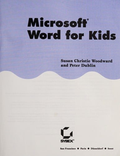 Microsoft word לילדים