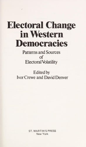 Electoral change in western democracies