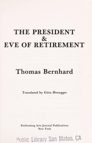The president & Eve of retirement