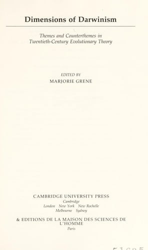 Dimensions of Darwinism