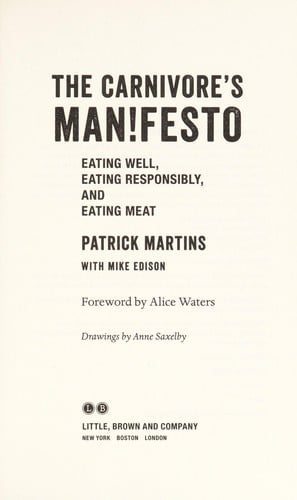 The carnivore's man!festo