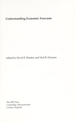 Understanding economic forecasts