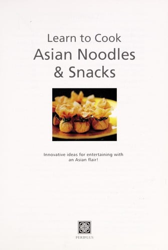 Asian noodles and snacks