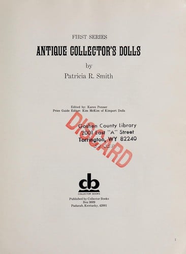 Antique collector's dolls