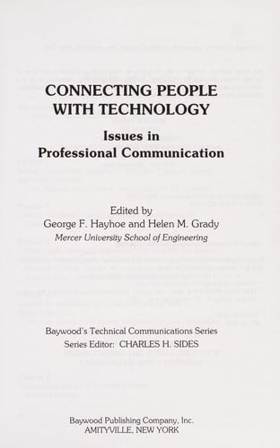 Connecting people with technology