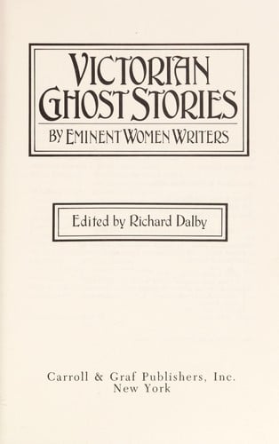 Victorian Ghost Stories