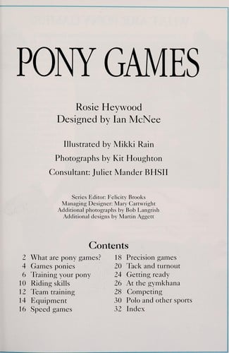 Pony games