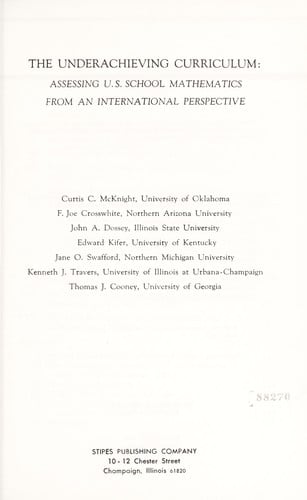 The Underachieving curriculum